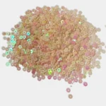Round Shape Sewing Shiny or Rainbow Sequins Baby Pink Color 4MM (10grams)