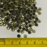 Glass Round Shape Kundan Stone 4MM Pastel Green Color (20grams) - Image 3