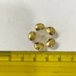 Acrylic Flower Beads with Gold Border for Brooch Making Pack of 10 grams - Image 3