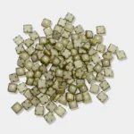 Ceramic Kundan Stone Square Shape White Color - 6mm (25 grams)