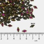 Glass Diamond Shape Kundan Stone 8x4MM Rose Color (20grams) - Image 2