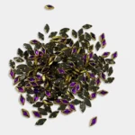 Glass Diamond Shape Kundan Stone 8x4MM Violet Color (20grams)