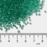 Glass Seed or Sugar Beads 2mm Color Cyan Color (25grams) - Image 3