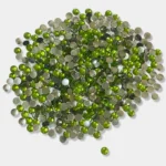 Kundan Stone Round Shape 5mm Parrot Green Color (10grams)
