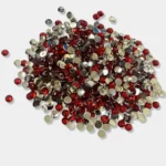 Kundan Stone Round Shape 5mm Red Color (10grams)