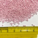 Opaque Seed Beads in Baby Pink Color 2mm (25grams) - Image 3
