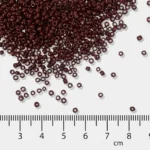Opaque Seed Beads in Brown Color 2mm (25grams) - Image 3
