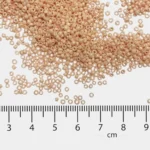 Opaque Seed Beads in Peach Color 2mm (25grams) - Image 3