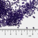 Opaque Seed Beads in Violet Color 2mm (25grams) - Image 3