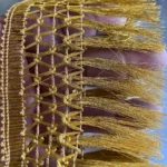 Pallu Lace for Saree Border Gold Color 125cm (Pack of 1)