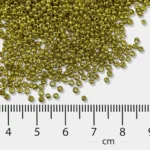 Seed Beads or Sugar Beads in Bright Gold Color 11/0 2mm (25grams) - Image 3