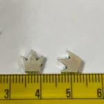 Silver Small Crown Beads, 20pcs. 8mm, Royal Crown, Spacers - Image 3