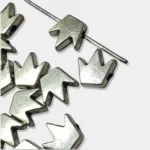 Silver Small Crown Beads, 20pcs. 8mm, Royal Crown, Spacers - Image 4