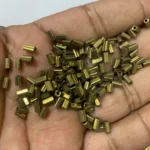Tube Beads or Bugle Beads Antique Gold or Mehndi Color (Size3/4) - Pack of 25 Grams - Image 2