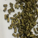 Tube Beads or Bugle Beads Antique Gold or Mehndi Color (Size3/4) - Pack of 25 Grams - Image 3