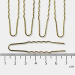 U-Shaped Bobby Pins Gold Plated (Pack of 5pcs) - Image 2