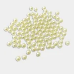 Beads 6mm for Pearl Setting Machine No Hole Beads Pack of 15Grams (Off-White)
