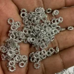 Flower Chakri  Polo Rings or Jarkan Chakri 5mm Silver Color (10grams) - Image 2