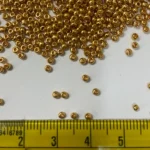 (A-Brand) Seed or Sugar Beads 12- 0 Gold Color - 30 grams - Image 3
