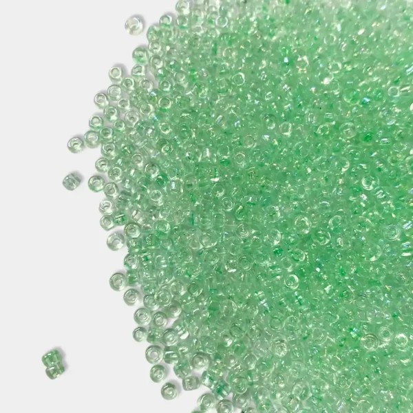 Glass Seed or Sugar Beads 2mm Color Seafoam Green Color (25grams)