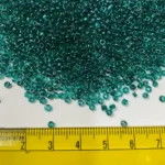 Glass Seed or Sugar Beads 2mm Color Teal Green Color (25grams) - Image 3