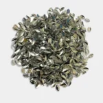 Silver Colour 2 Hole Leaf Shape Sequins Size 6×4 mm - 10grams